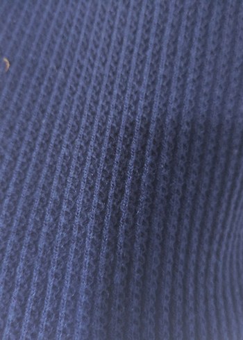 Lacivert Düğmeli Midi Kadın Palto/Hırka - Görsel 7