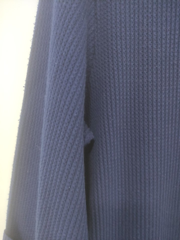 Lacivert Düğmeli Midi Kadın Palto/Hırka - Görsel 5