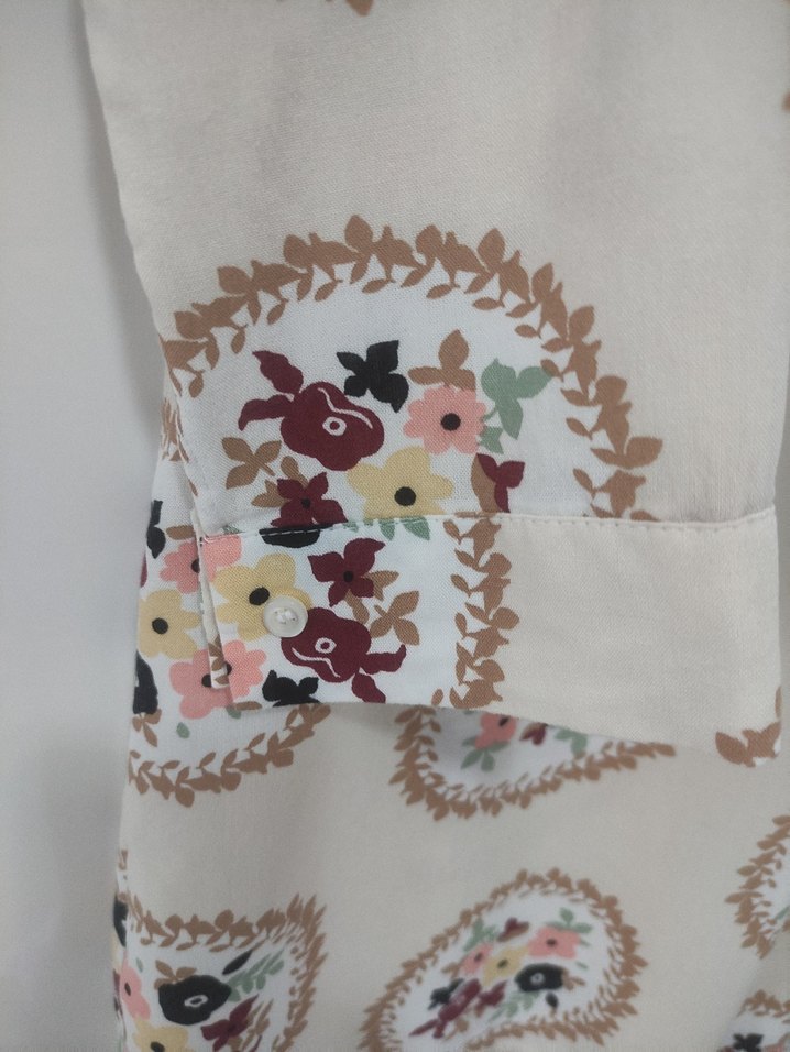 Bohem Uzun Kollu Desenli Kadın Gömlek - Görsel 4