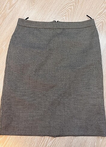 Kumaş siyah beyaz etek - Görsel 4