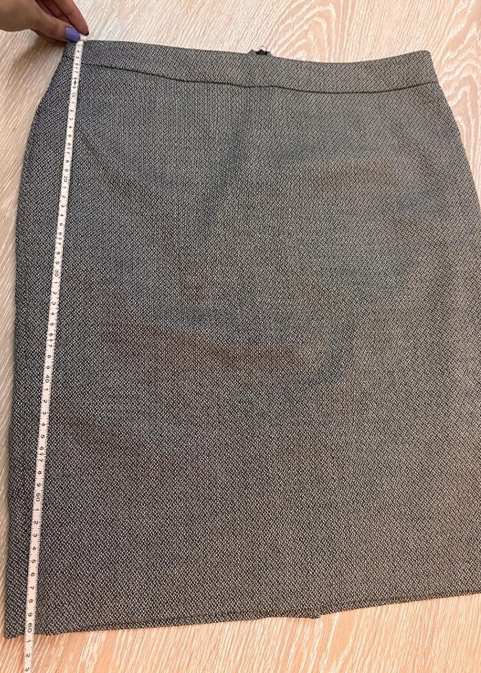 Kumaş siyah beyaz etek - Görsel 2