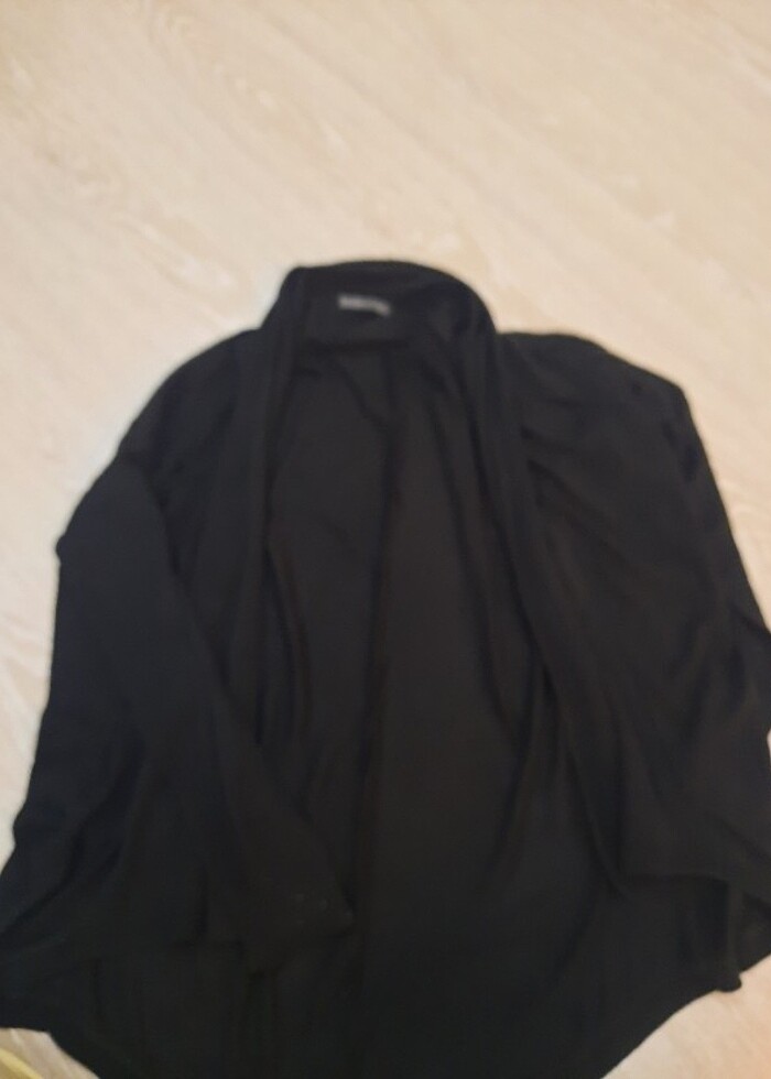 Siyah ince hirka - Görsel 4