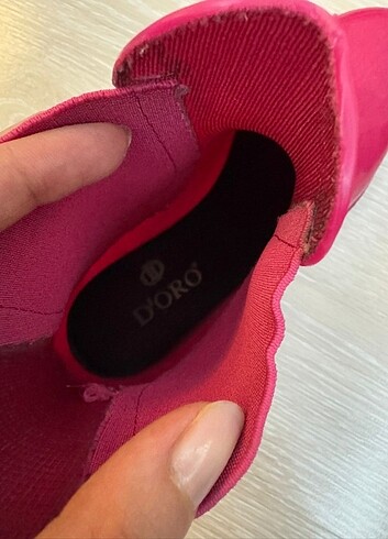 38 Beden pembe Renk Pembe yağmurluk bot