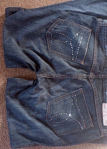 Düğmeli Normal Boy Kadın Kot Pantolon - Görsel 4