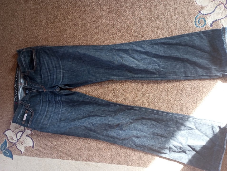 Düğmeli Normal Boy Kadın Kot Pantolon - Görsel 2