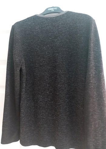 Uzun Kollu Gri Örme Erkek Kazak - Görsel 3