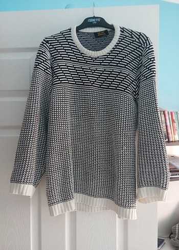 Gri Örgü Kadın Uzun Kollu Kazak - Görsel 2