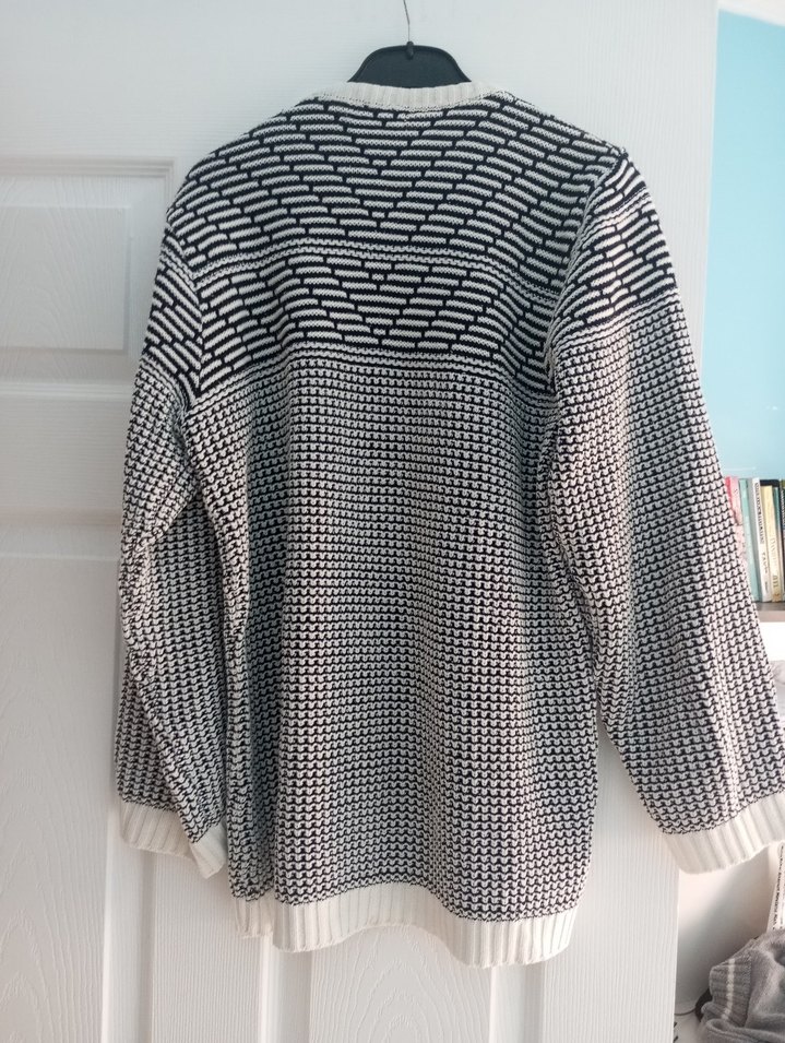 Gri Örgü Kadın Uzun Kollu Kazak - Görsel 3