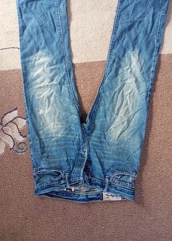 Kadın Mavi Denim Salaş Midi Boy Kot Pantolon - Görsel 2