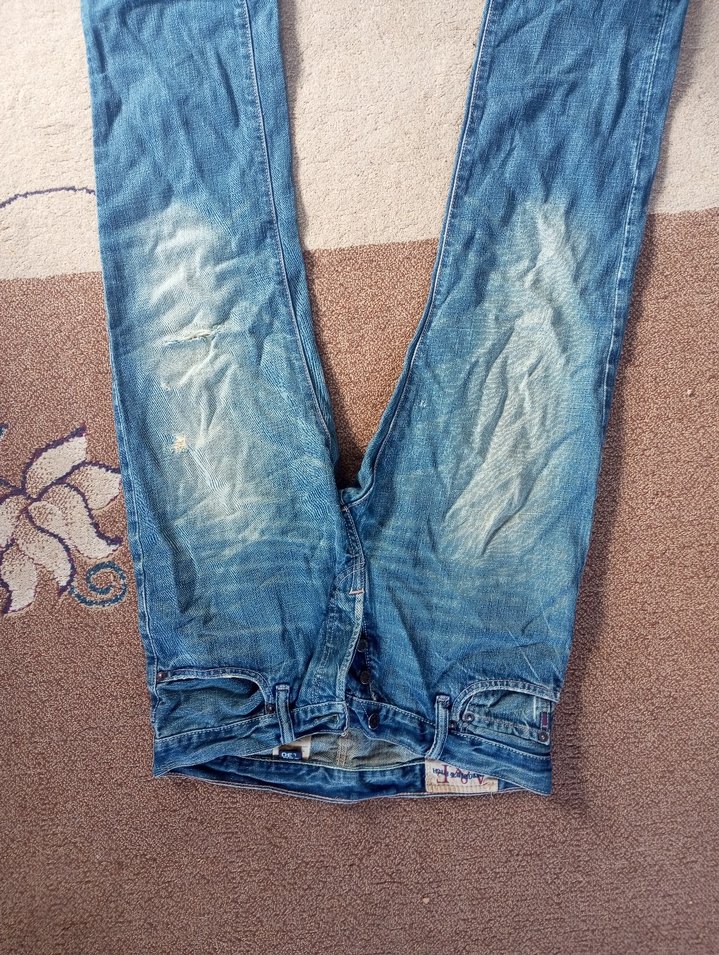 Kadın Mavi Denim Salaş Midi Boy Kot Pantolon - Görsel 2