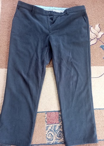 Düğmeli lacivert erkek kumaş Pantolon - Görsel 2