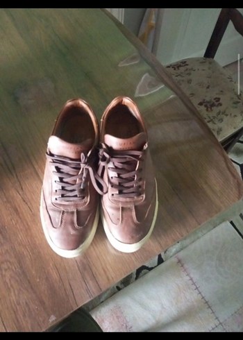 Minimalist Kahverengi Deri Erkek Günlük Ayakkabı - Görsel 2