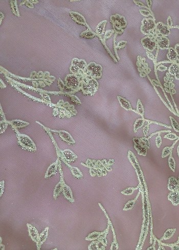 İşlemeli Pembe Yatak Örtüsü - Görsel 7