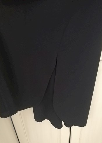 Uzun Siyah Kadın Kimono - Görsel 4