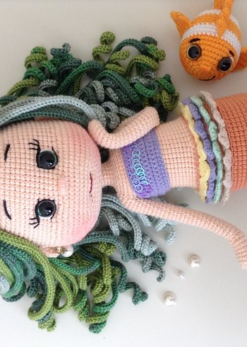 Amigurumi örgü Deniz kızı - Görsel 2