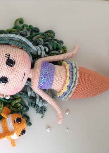 Amigurumi örgü Deniz kızı - Görsel 3