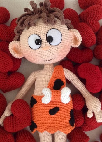 Örgü Amigurumi mağara adamı - Görsel 2