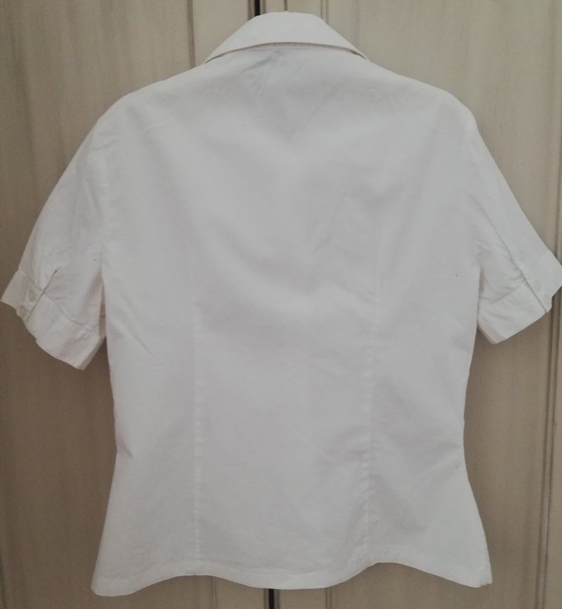 Koton Kadın Beyaz Kısa Kollu Pliseli Gömlek - Görsel 2