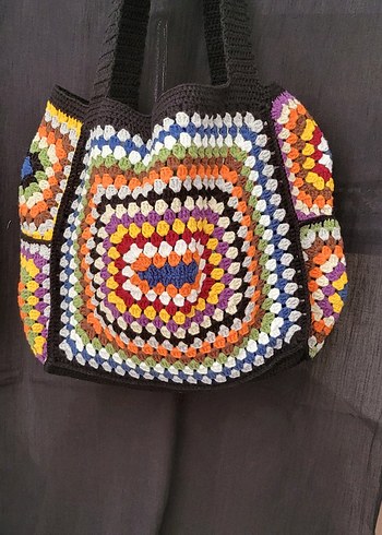 El örgüsü kadın çantası - Görsel 4