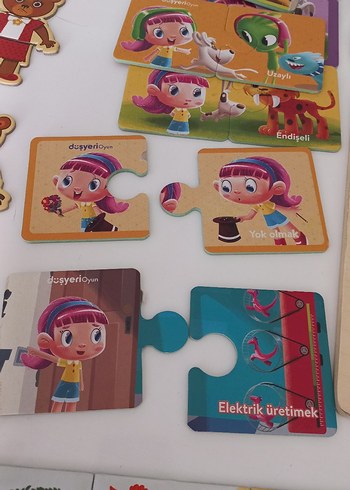 Beden Renkli Çocuk Yapboz ve Figür Seti