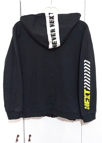 Defacto Erkek Siyah Kapüşonlu Fermuarlı Sweatshirt