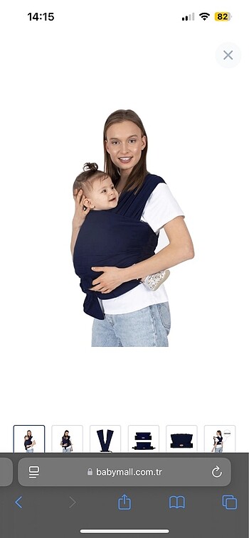 Sevi bebe Bel destekli sling