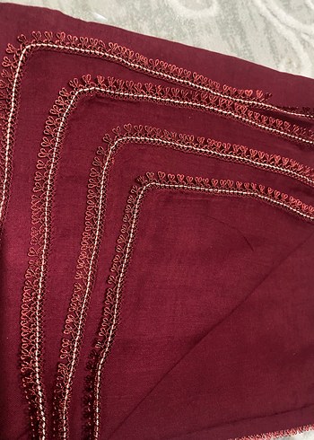 Bordo Dökümlü Bohem Kadın Fular