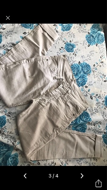 27 Beden Taş renkli pantolon