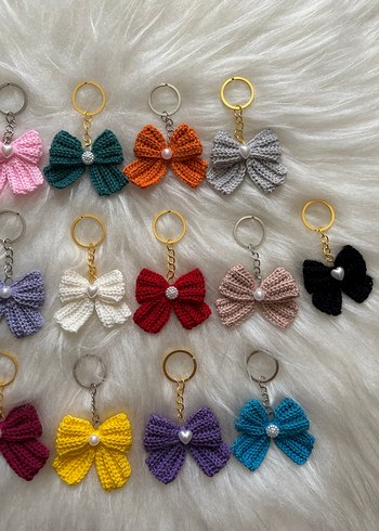 İncili  Fiyonk  Anahtarlıklar adet 21 tl - Görsel 5