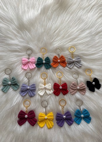 İncili  Fiyonk  Anahtarlıklar adet 21 tl - Görsel 2