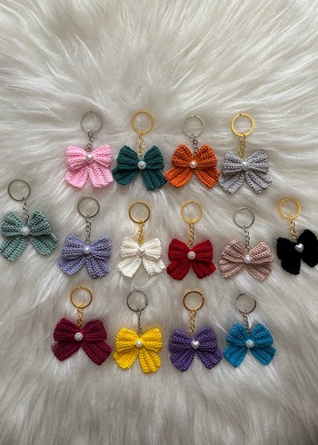 İncili  Fiyonk  Anahtarlıklar adet 21 tl - Görsel 3