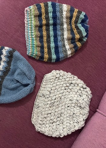 Kadın erkek Çok Renkli Örgü Bere Seti 350 tl - Görsel 5