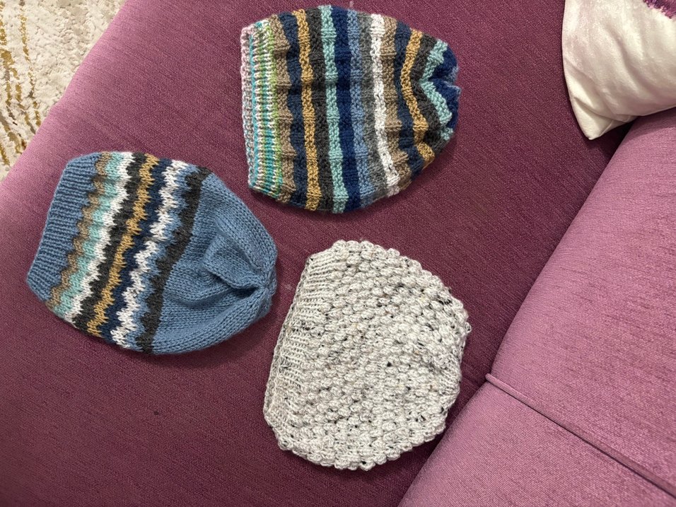 Kadın erkek Çok Renkli Örgü Bere Seti 350 tl - Görsel 5