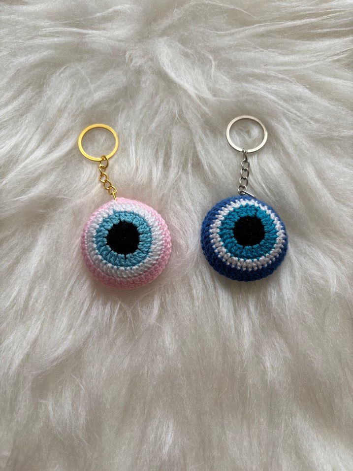 Renkli nazar boncuğu Bohem  Anahtarlık adet 27 tl - Görsel 5
