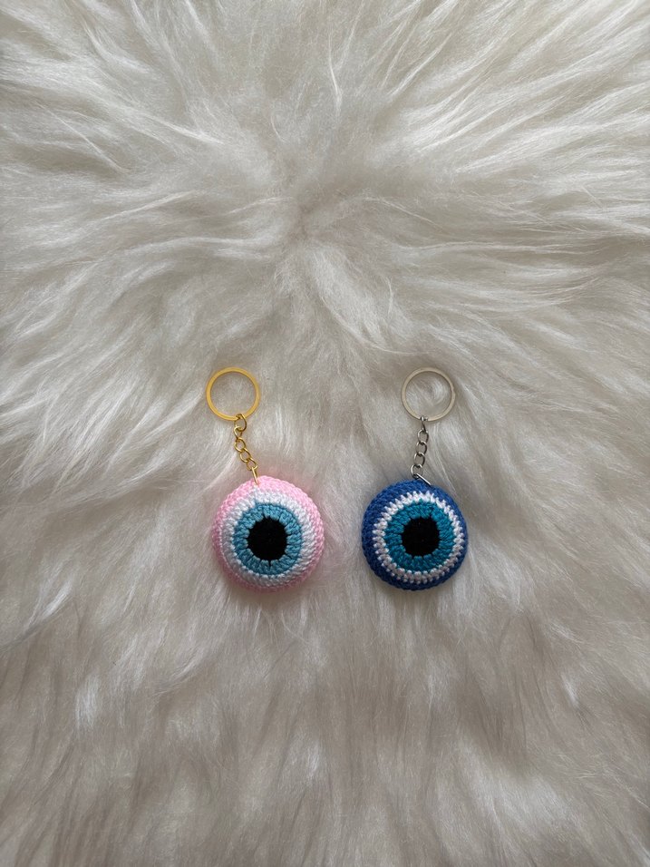 Renkli nazar boncuğu Bohem  Anahtarlık adet 27 tl - Görsel 4