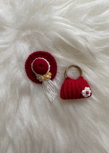 Renkli Örgü Bohem Anahtarlık Seti 50 tl - Görsel 2