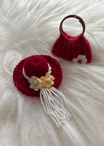 Renkli Örgü Bohem Anahtarlık Seti 50 tl - Görsel 4