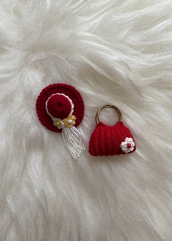 Renkli Örgü Bohem Anahtarlık Seti 50 tl - Görsel 5