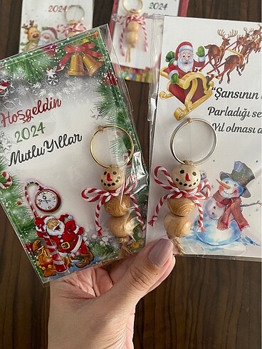  Beden Renk Kardan adam anahtarlık