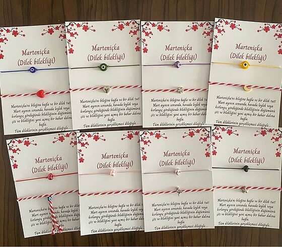 Marteniçka bilekliği ikili adet 14 tl