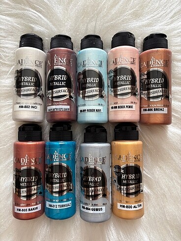 Cadence metalik 120 ml boyalar adet 80 tl