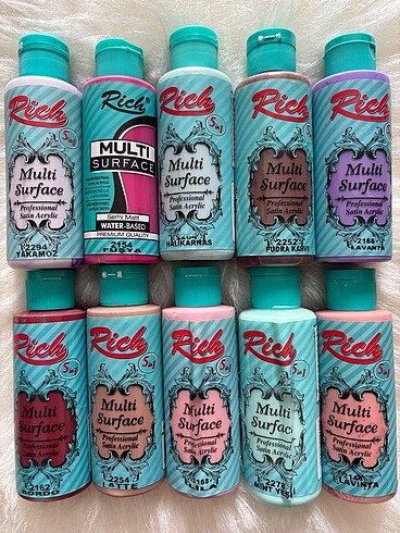  Beden Rich 120 ml boyalar adet 65 tl