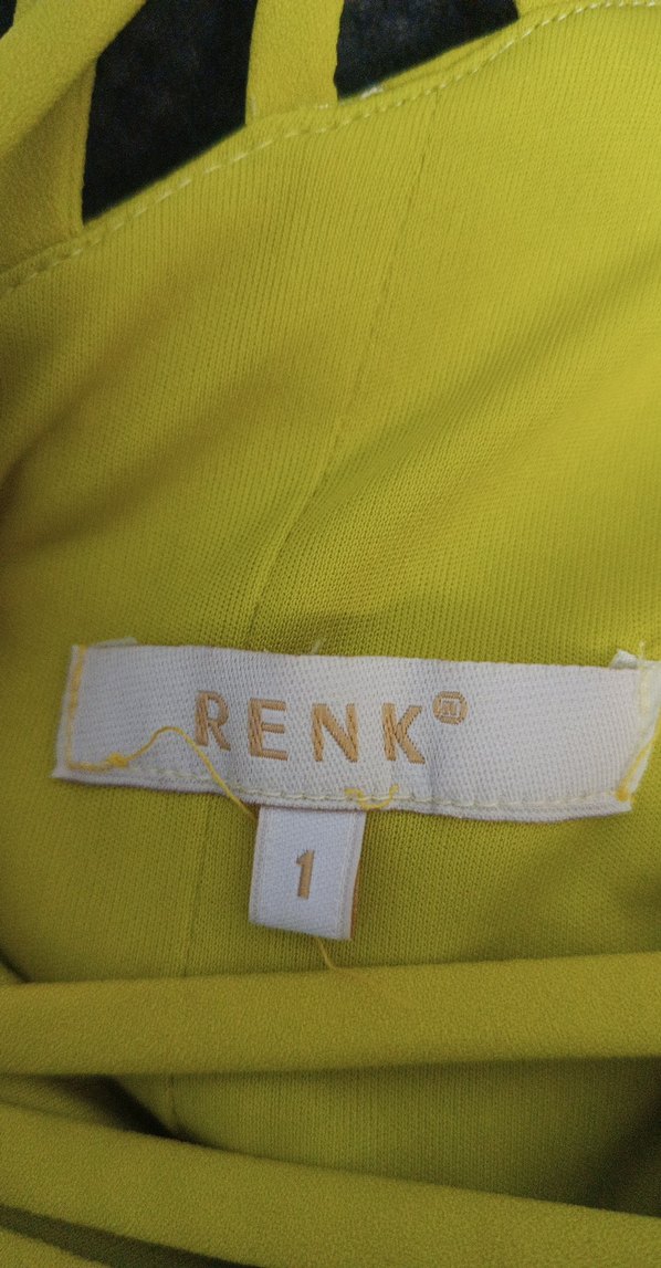 Sarı Uzun Askılı Drapeli Abiye Elbise - Görsel 3