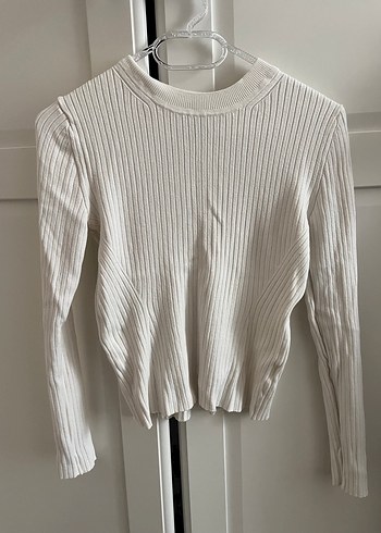 H&M Beyaz İnce Triko Kadın Kazak
