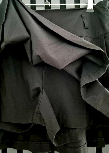 Kadın Siyah Pilili Midi Etek - Görsel 2