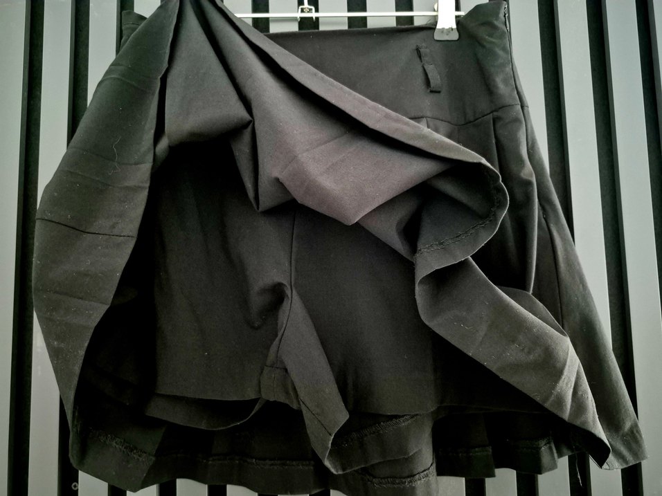 Kadın Siyah Pilili Midi Etek - Görsel 2