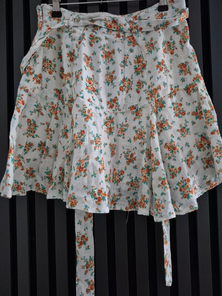 Nakışlı Bohem Şort Etek ,Bluz takım - Görsel 4