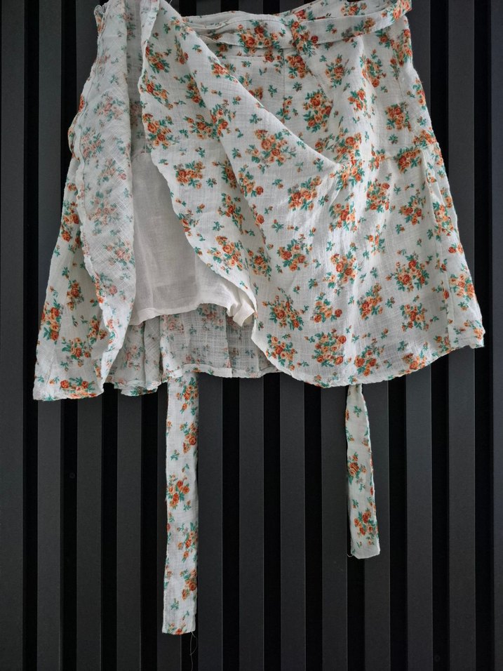 Nakışlı Bohem Şort Etek ,Bluz takım - Görsel 3