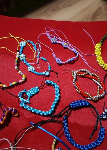 Çocuklar için Renkli Boncuklu Bohem Bileklikler - Görsel 2