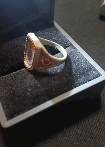 gümüş renk Vintage Erkek Yüzük - Görsel 10